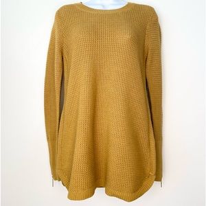 Cynthia Rowley Dark Gold Knit Sweater Size Small